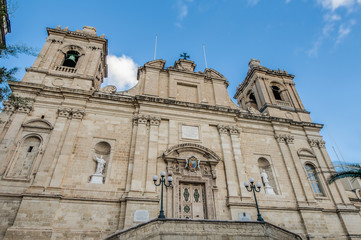 Fototapeta na wymiar Kościół w Saint Lawrence Vittoriosa (Birgu), Malta