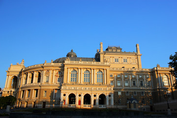 Fototapeta na wymiar The opera house in Odessa