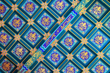 Detail of Roof paintings of the summer palace