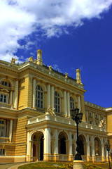 Fototapeta na wymiar The opera theater in Odessa