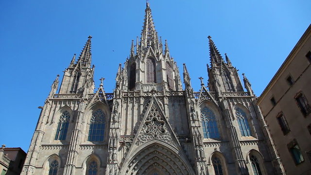 Cathedral Saint Eulalia in Barcelona, Catalonia, Spain