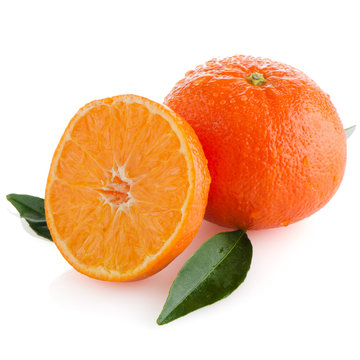 Fresh orange mandarins