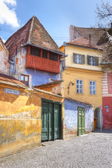 Historic houses of Sibiu, Transylvania, Romania