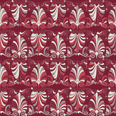 Seamless greek Art Nouveau pattern