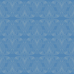 Seamless greek Art Nouveau pattern