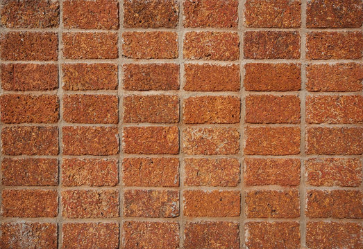 Laterite brick wall