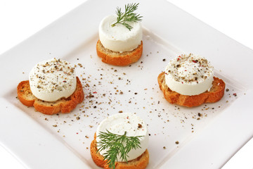 Mise en bouche au fromage