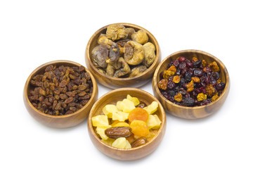 different dried fruits