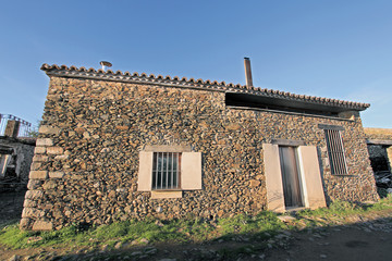 Casa típica de Granadilla, Cáceres, España