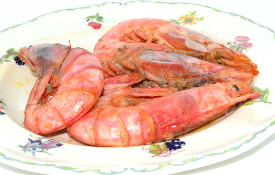 Gambas a la plancha.