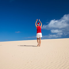 amateur Christmas in the dunes photoshoot