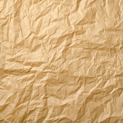 Beige crumpled paper for background