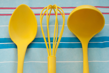 Yellow kitchen tools