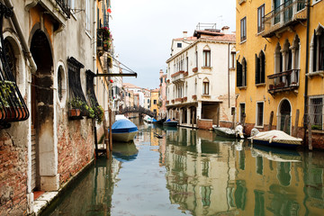 Obraz na płótnie Canvas Widok na kanał w Wenecji