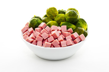 Brussels Sprouts and ham