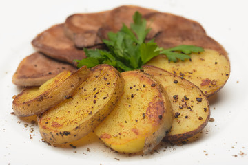 boiled beef and roasted potatoes