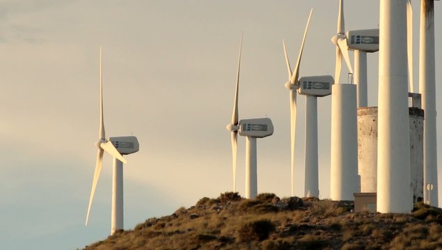 molinos de viento en movimiento FHD