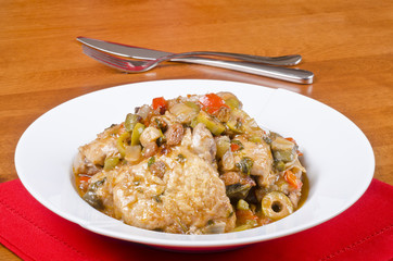 Stewed Chicken Thighs Bone In