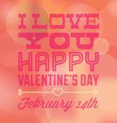 I Love You and Happy Valentines Day Card