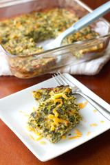 Spinach and cheese casserole