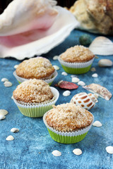 Tropical coconut muffins