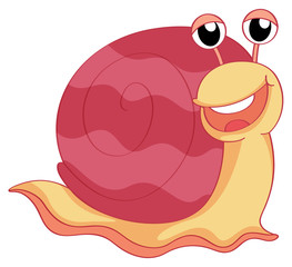 A smiling snail