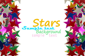 Colored stars background for your text on photo, and other.