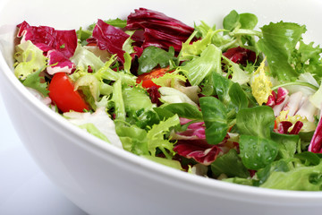 fresh salad in a bowl