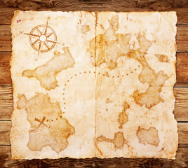 Fototapeta na wymiar old treasure map