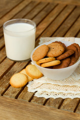 pile of butter cookies in box