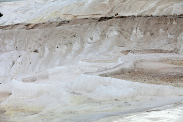 Travertine pools and terraces in Pamukkale Turkey