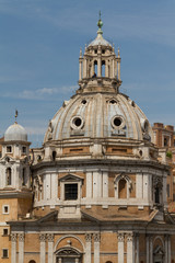 Fototapeta na wymiar Kościół Najświętszego Imienia Maryi w Forum Trajana i Santa Ale