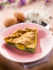 pasqualina cake, traditional italian  easter food