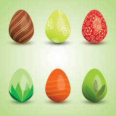 Set of easter eggs