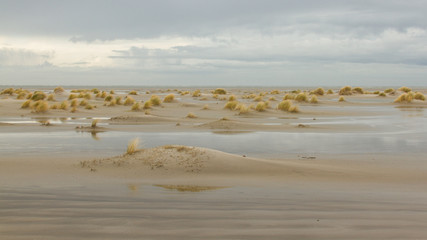 Low tide at the dunes of Ameland