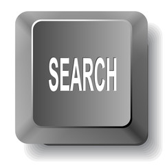 Search. Vector computer key.