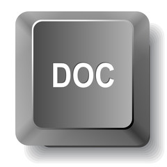 Doc. Vector computer key.