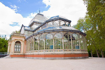 El Retiro garden in Madrid, Spain