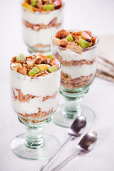 Three Fruit Yogurt Glasses