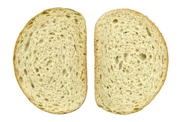 sliced bread isolated