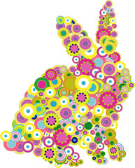 easter bunny, vector illustration