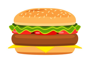Cartoon hamburger