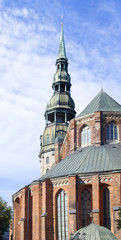 Fototapeta na wymiar Church of Saint Peter in Riga - capital of Latvia