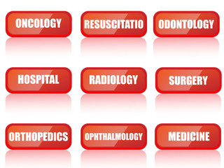 MEDICINE  BUTTON SET 5 OF 5