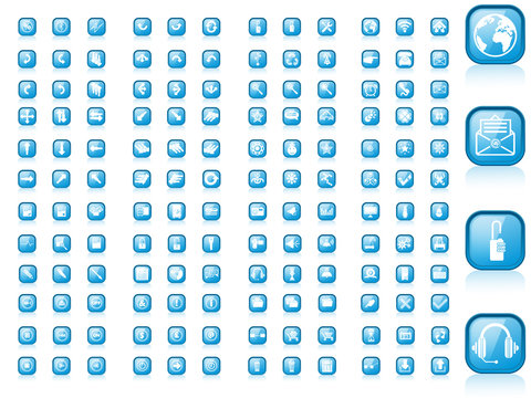 COLLECTION 144 BUTTONS  PC WITH SHADOW