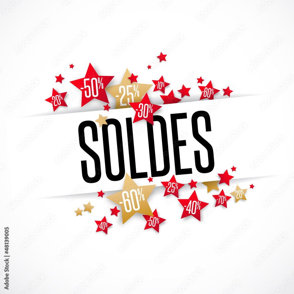 Poster soldes d'hiver