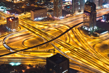 Naklejka premium Intersection from Burj Khalifa