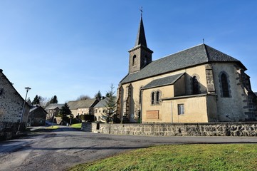 Fototapeta na wymiar Kościół Coheix wspólne Mazayes (63)