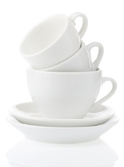 clean plates and cups