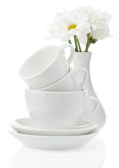 clean plates and cups